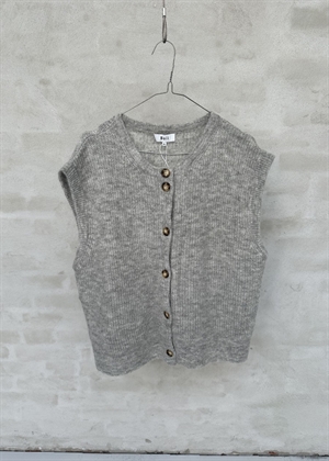 Hirse vest Light Grey Melange Boii Studios 